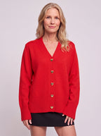 Hartonne Oversized Ribbed Cardigan – Soft Knit Women Casual Autumn Fall Loungewear V-Neck Cardigan