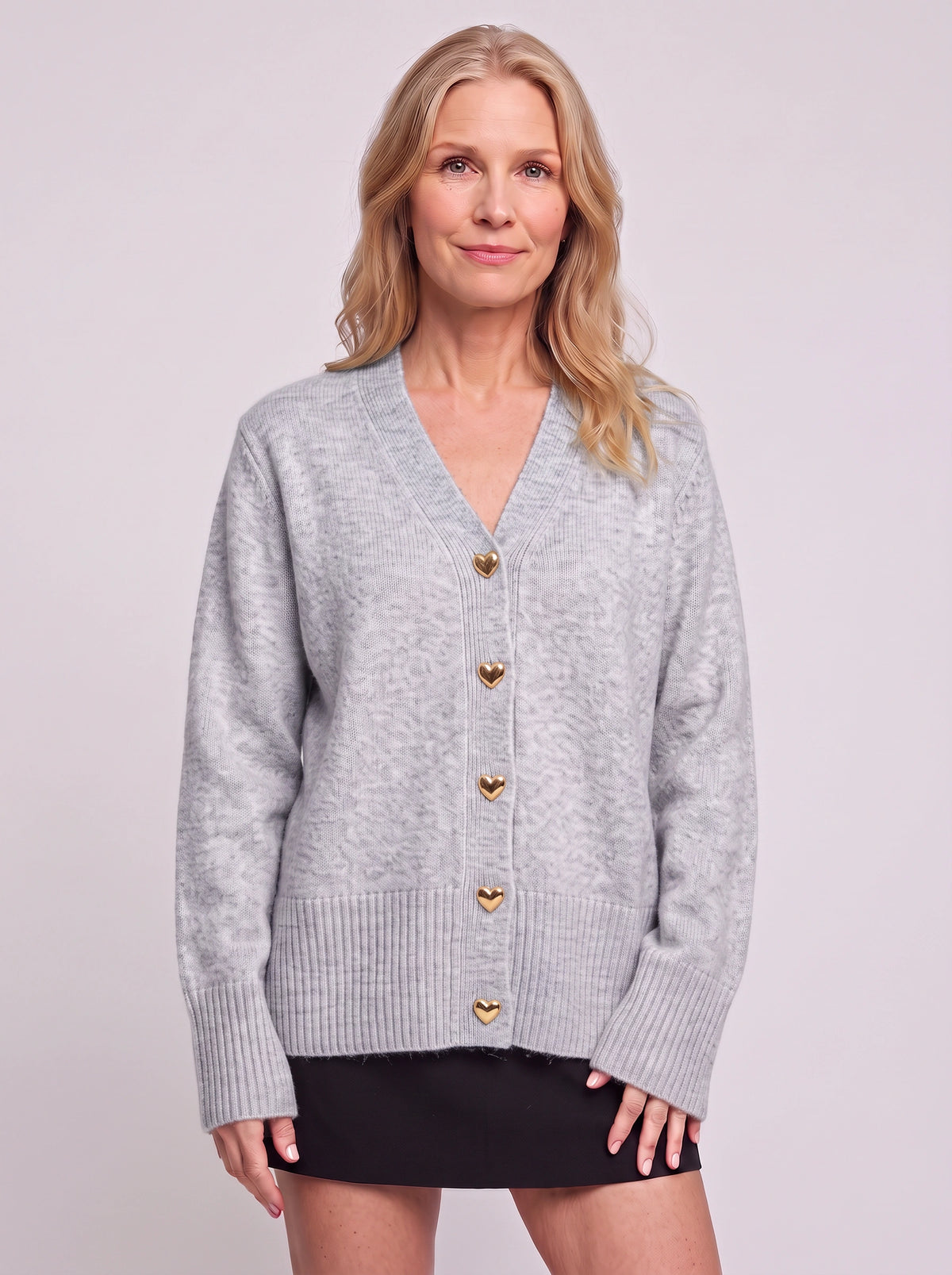 Hartonne Oversized Ribbed Cardigan – Soft Knit Women Casual Autumn Fall Loungewear V-Neck Cardigan