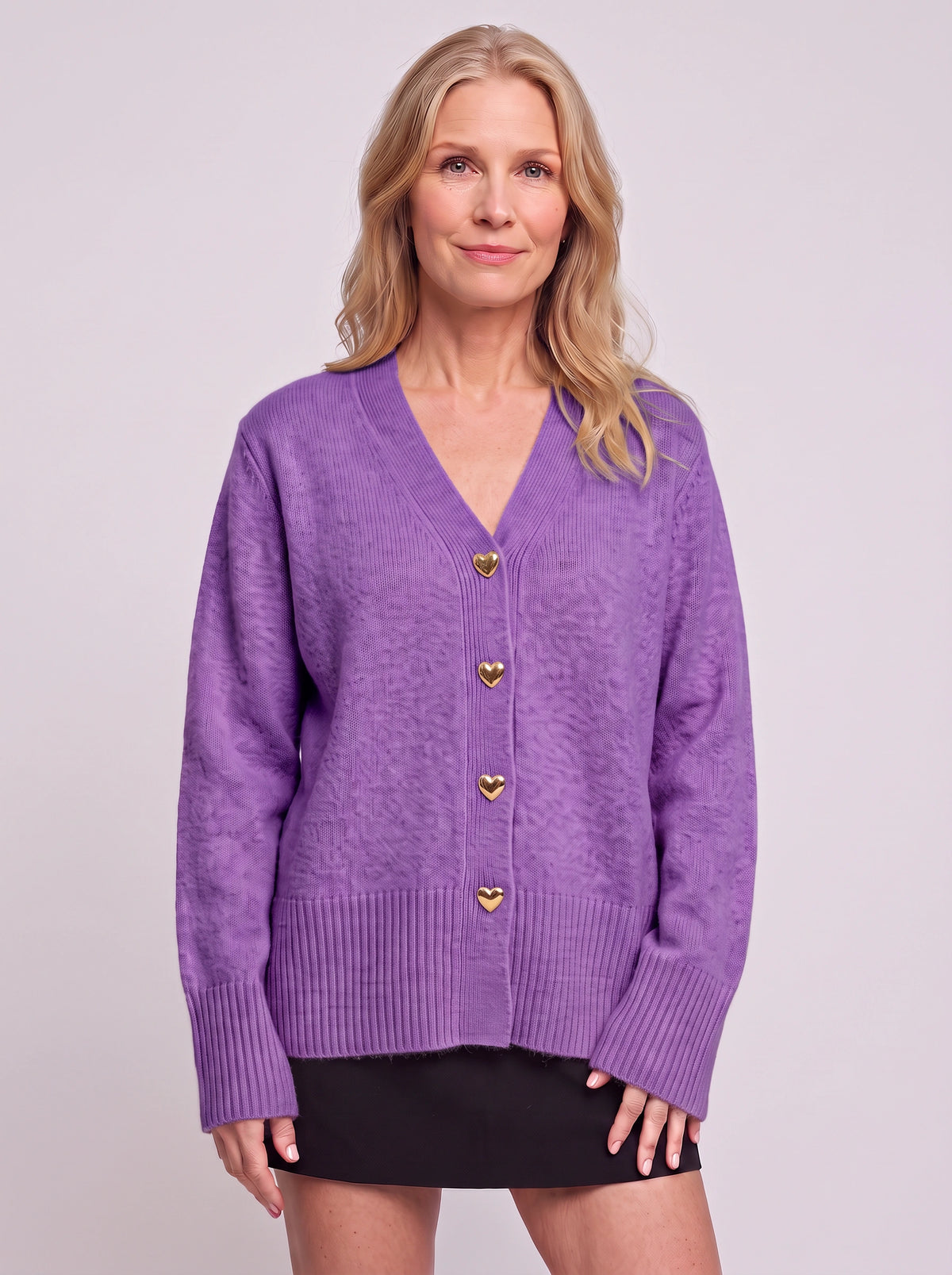 Hartonne Oversized Ribbed Cardigan – Soft Knit Women Casual Autumn Fall Loungewear V-Neck Cardigan