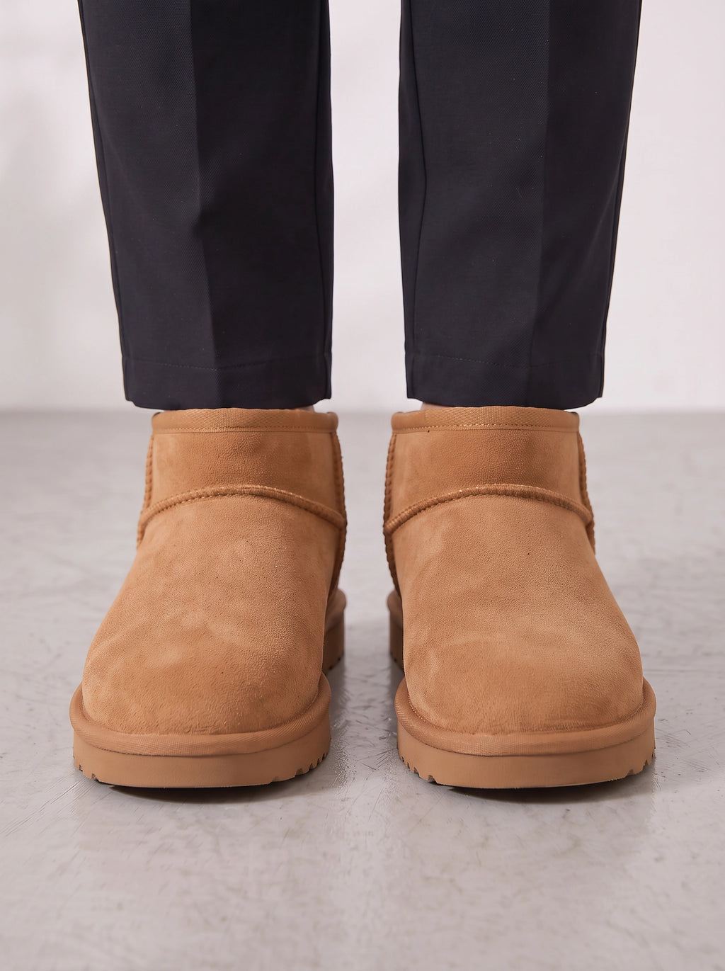 Bandwyre Faux Fur Ankle Snow Boots – Women Winter Warm Slip-On Casual Flat Comfy Ankle Boots