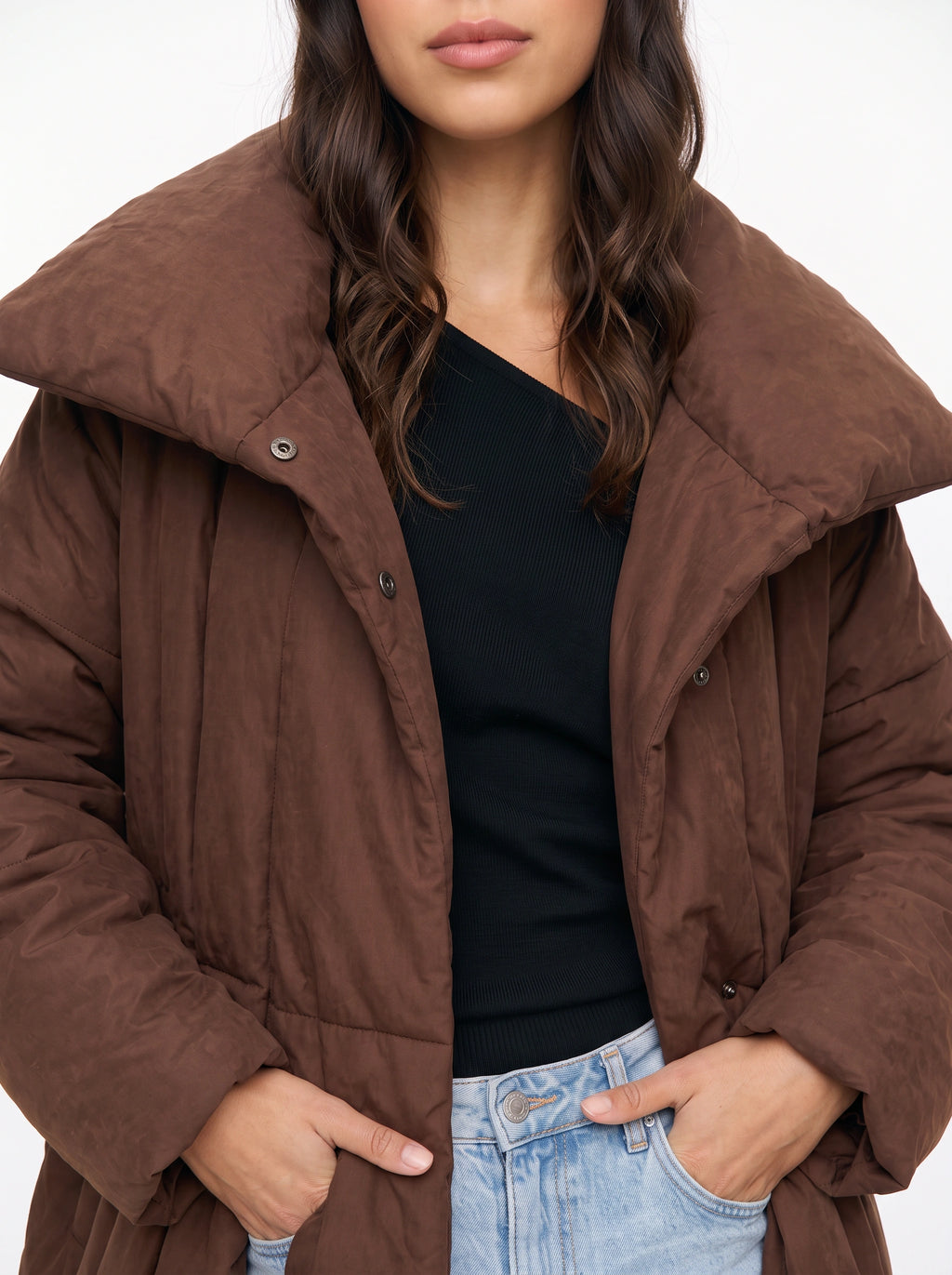 Trifawn Longline Quilted Puffer Coat – Long Padded Puffer Jacket Women Winter Warm Belted Coat