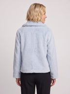 Notchela Faux Fur Crop Jacket – Teddy Bear Coat Women Winter Casual Oversized Button Front Jacket