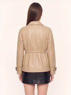 Draloop Belted Trench Coat – Faux Leather Women Casual Autumn Winter Oversized Longline Jacket