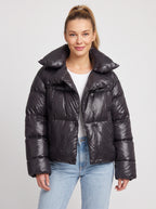 Pilloca Oversized Double-Layer Puffer Jacket – Winter Women Quilted Padded Cropped Coat