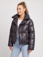 Pilloca Oversized Double-Layer Puffer Jacket – Winter Women Quilted Padded Cropped Coat