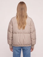 Ribyka Quilted High Collar Puffer Jacket – Padded Winter Coat Women Casual Oversized Puffer Jacket