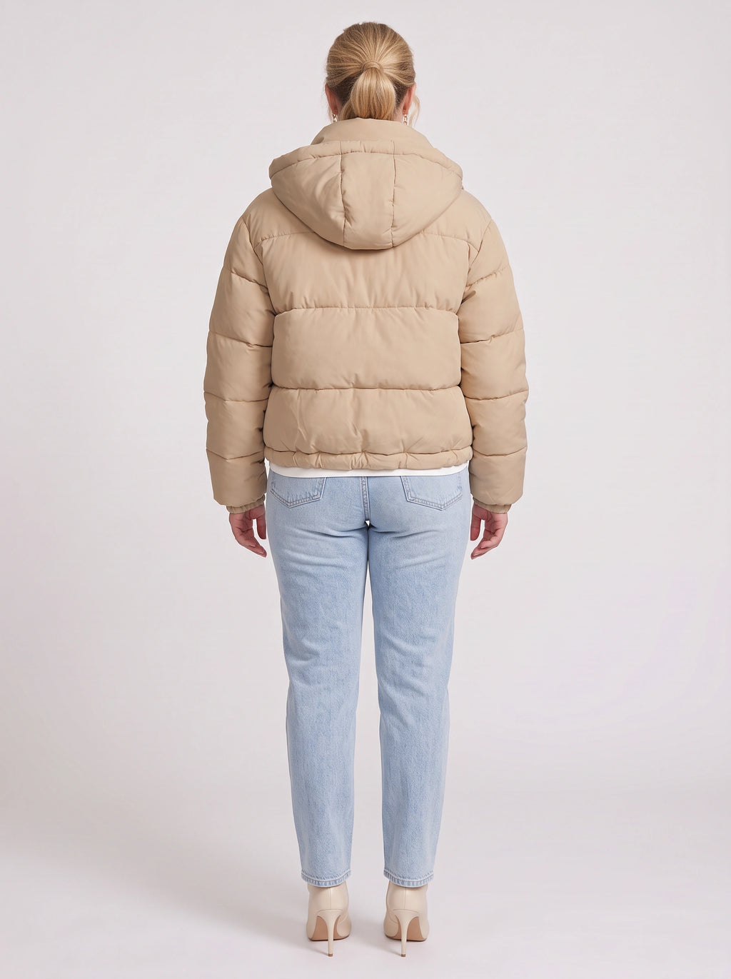 Chanquil Drawstring Puffer Jacket – Quilted Padded Women Autumn Winter Casual Hooded Coat