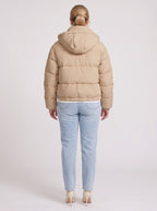 Chanquil Drawstring Puffer Jacket – Quilted Padded Women Autumn Winter Casual Hooded Coat