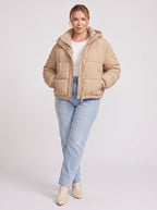 Chanquil Drawstring Puffer Jacket – Quilted Padded Women Autumn Winter Casual Hooded Coat