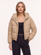 Chanquit Drawstring Waist Puffer Jacket – Oversized Cropped Women Quilted Winter Coat Autumn Streetwear