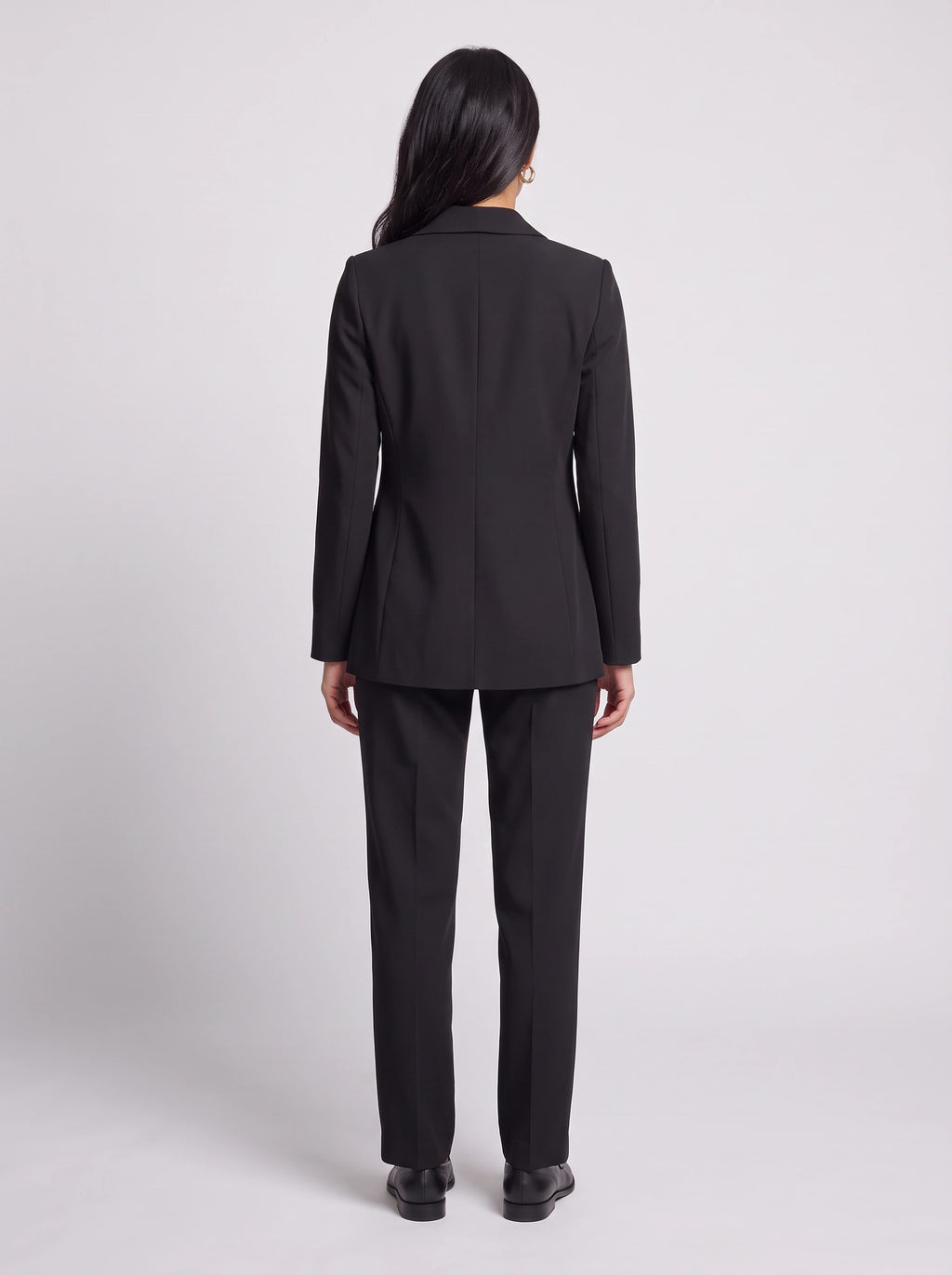 Peknotch Tailored Shawl Collar Blazer – Women Workwear Office Formal Single Button Longline Blazer