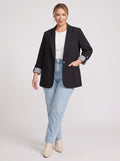 Stryffen Oversized Longline Blazer – Oversized Blazer Women Office Workwear Tailored Casual Longline Blazer