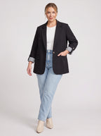 Stryffen Oversized Longline Blazer – Oversized Blazer Women Office Workwear Tailored Casual Longline Blazer