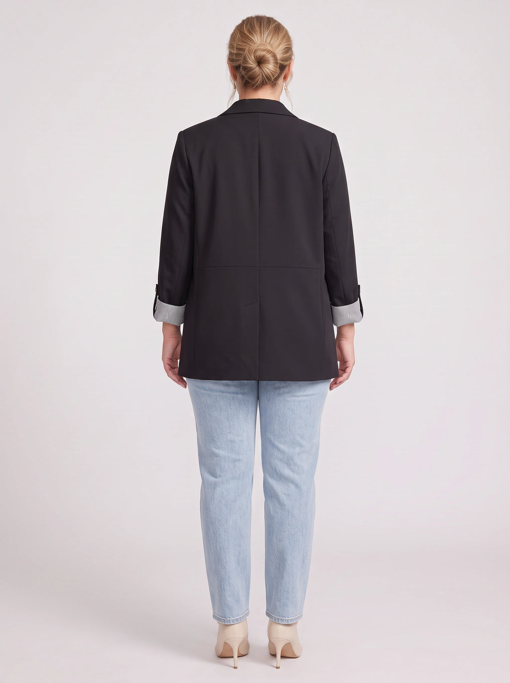 Stryffen Oversized Longline Blazer – Oversized Blazer Women Office Workwear Tailored Casual Longline Blazer