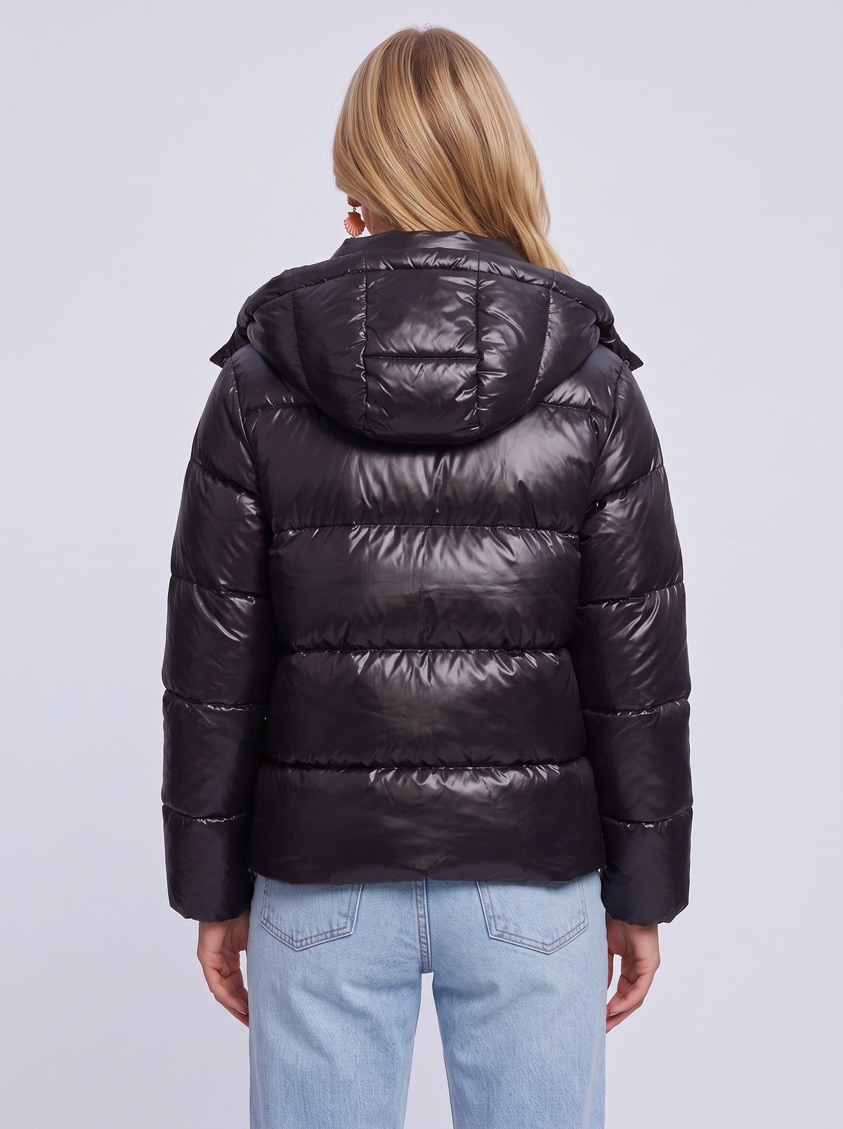 Bafflor Hooded Puffer Jacket – Quilted Padded Women Windproof Winter Warm Coat