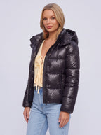 Bafflor Hooded Puffer Jacket – Quilted Padded Women Windproof Winter Warm Coat