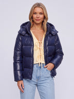 Bafflor Hooded Puffer Jacket – Quilted Padded Women Windproof Winter Warm Coat