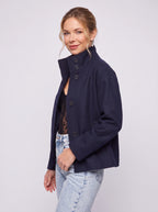 Colasyne Oversized Collar Boxy Jacket – Women Casual Workwear Relaxed Fit Button Front Blazer Coat