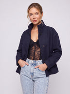Colasyne Oversized Collar Boxy Jacket – Women Casual Workwear Relaxed Fit Button Front Blazer Coat