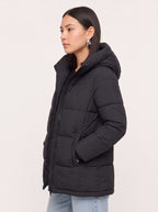 Chafflen Quilted Hooded Puffer Coat – Padded Womens Winter Jacket Casual Streetwear Outerwear
