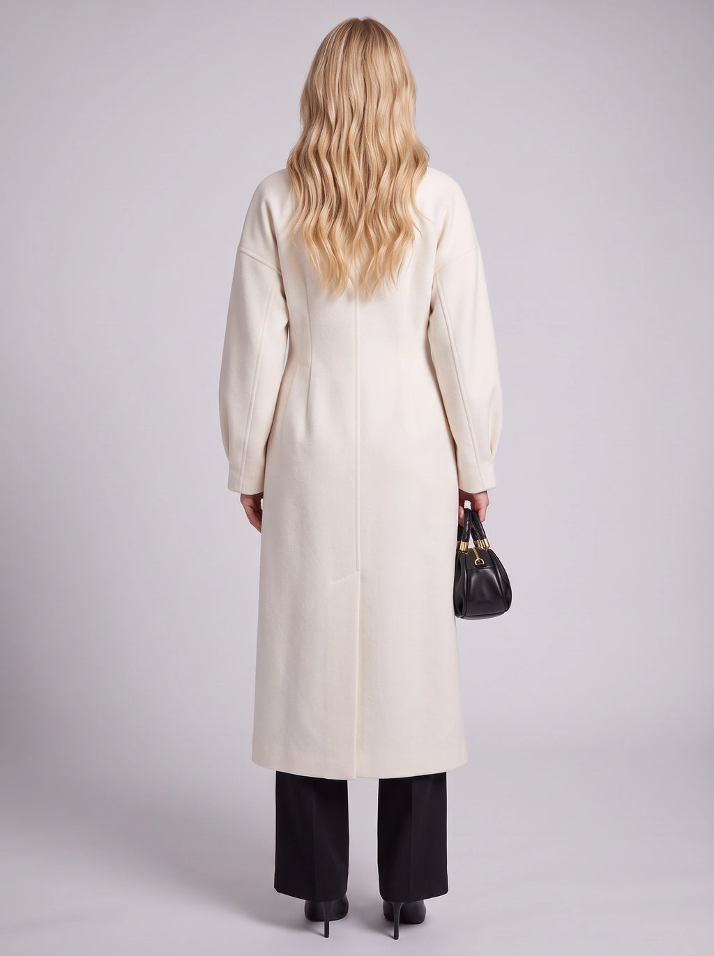 Peklara Double-Breasted Maxi Coat – Longline Tailored Women Formal Wedding Guest Evening Maxi Coat