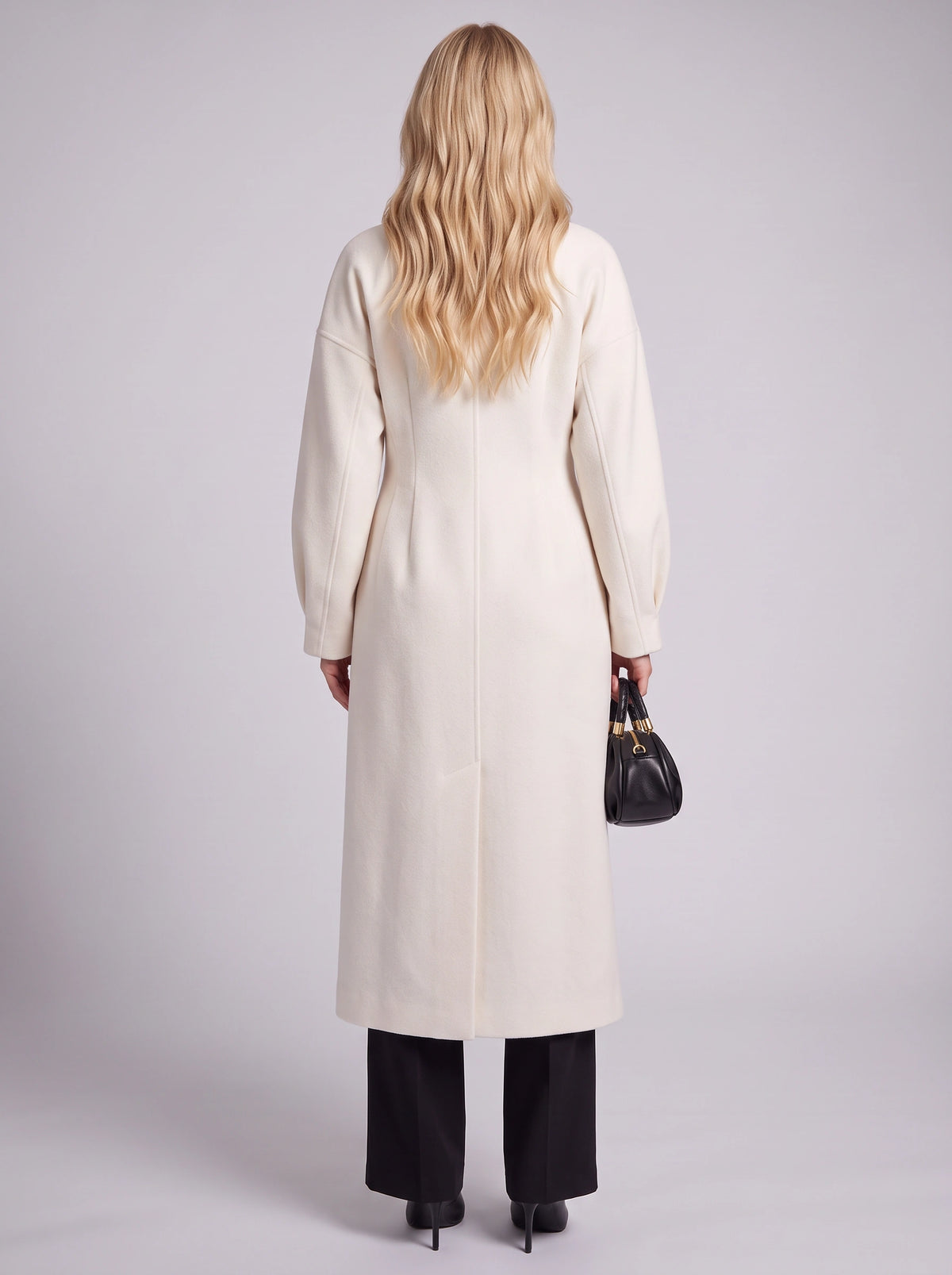 Peklara Double-Breasted Maxi Coat – Longline Tailored Women Formal Wedding Guest Evening Maxi Coat