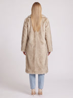 Ripplex Longline Faux Fur Coat – Long Faux Fur Jacket Women Ladies Winter Warm Outerwear Coat