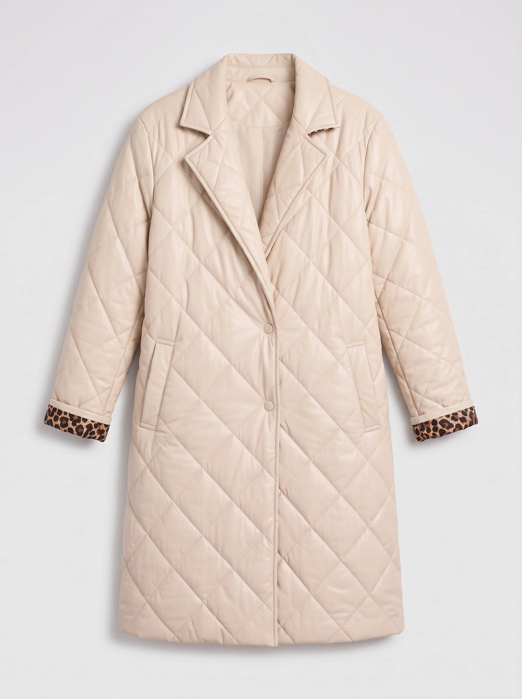 Diagmonde Quilted Longline Coat – Padded Long Coat Women Ladies Reversible Lightweight Puffer Jacket