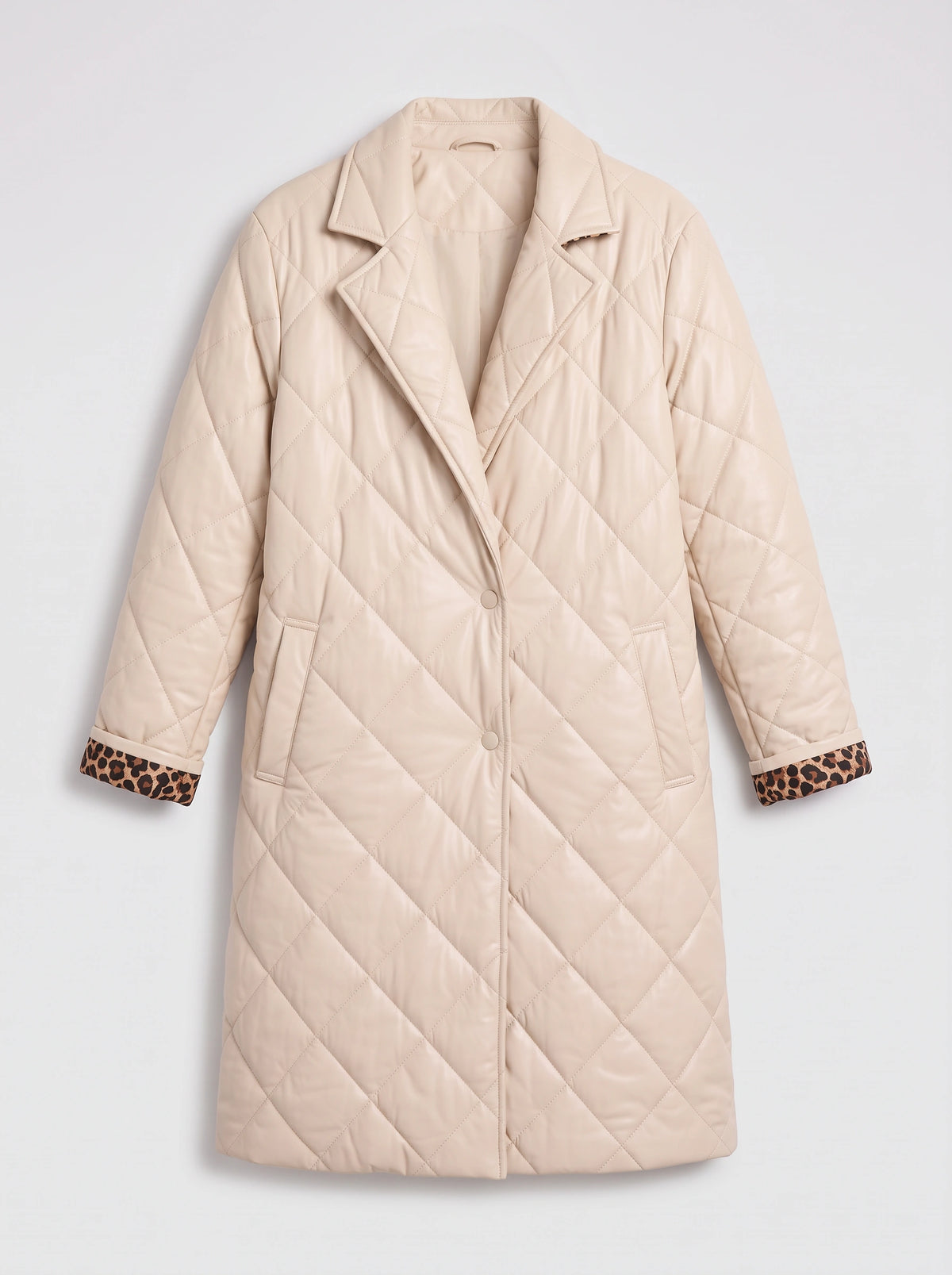 Diagmonde Quilted Longline Coat – Padded Long Coat Women Ladies Reversible Lightweight Puffer Jacket