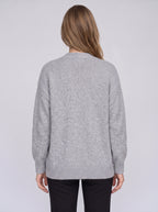 Rondwyn Fluffy Knit Oversized Cardigan – Women Chunky Cable Button Front Longline Autumn Cardigan