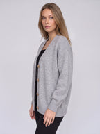 Rondwyn Fluffy Knit Oversized Cardigan – Women Chunky Cable Button Front Longline Autumn Cardigan