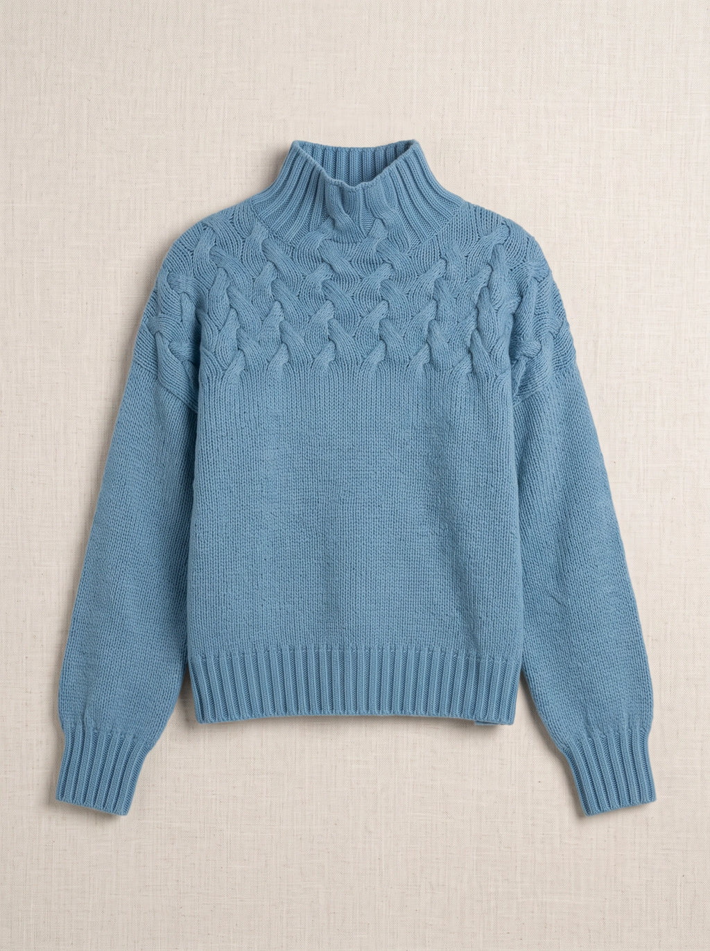 Kabelryn Cable Knit High Neck Jumper – Women Chunky Knit Turtleneck Sweater Ladies Oversized Pullover