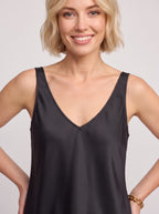 Wistra Satin V-Neck Camisole Top – Vest Top Women Sleeveless Formal Evening Ladies Elegant Camisole