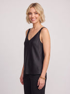 Wistra Satin V-Neck Camisole Top – Vest Top Women Sleeveless Formal Evening Ladies Elegant Camisole