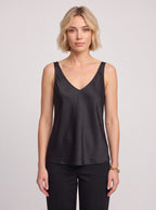 Wistra Satin V-Neck Camisole Top – Vest Top Women Sleeveless Formal Evening Ladies Elegant Camisole