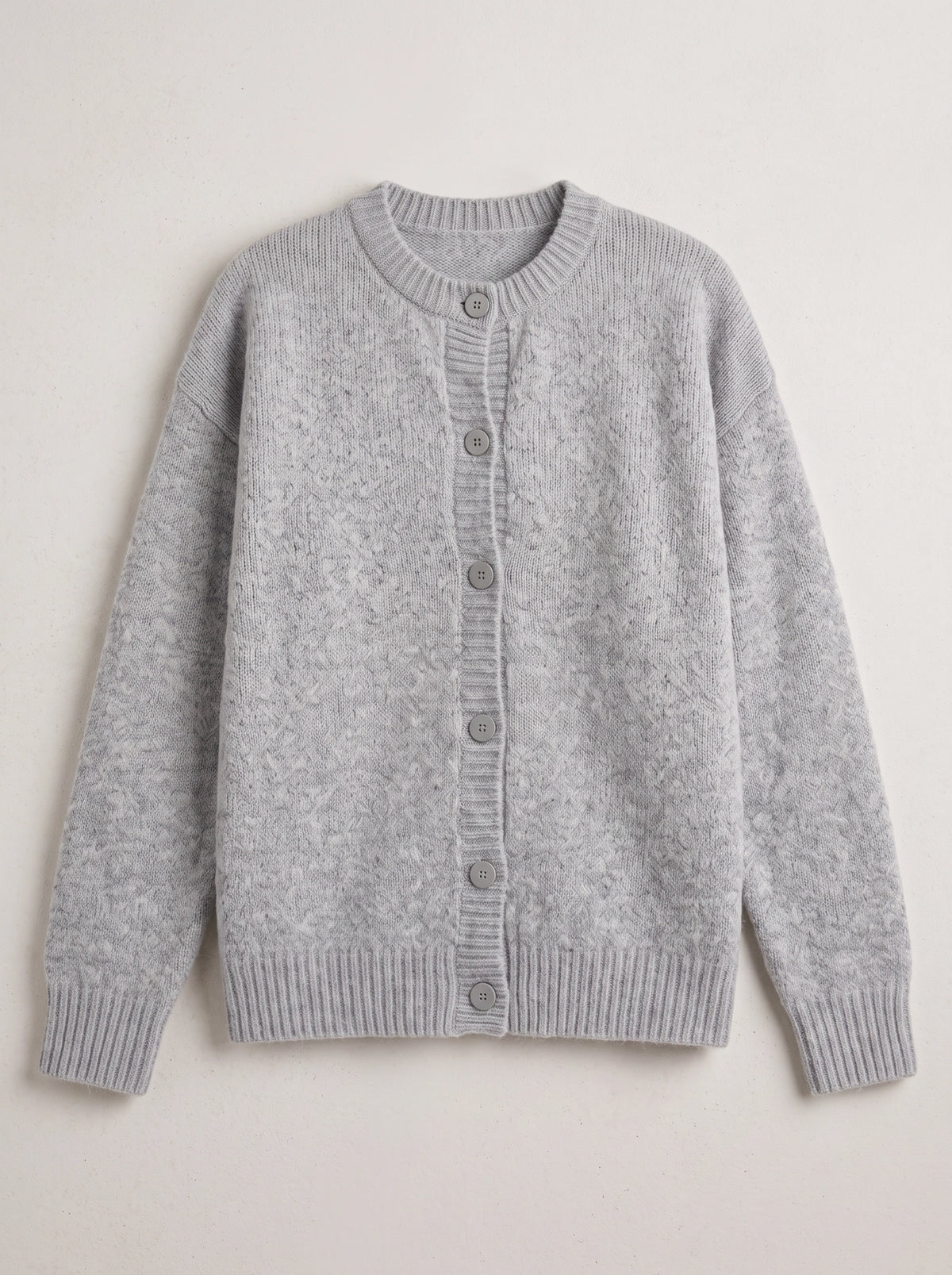 Ribketta Button Front Cardigan – Soft Knit Women Ribbed Cuffs V-Neck Casual Loungewear Knitwear