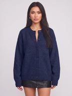 Ribketta Button Front Cardigan – Soft Knit Women Ribbed Cuffs V-Neck Casual Loungewear Knitwear