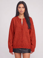 Ribketta Button Front Cardigan – Soft Knit Women Ribbed Cuffs V-Neck Casual Loungewear Knitwear