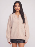 Ribketta Button Front Cardigan – Soft Knit Women Ribbed Cuffs V-Neck Casual Loungewear Knitwear