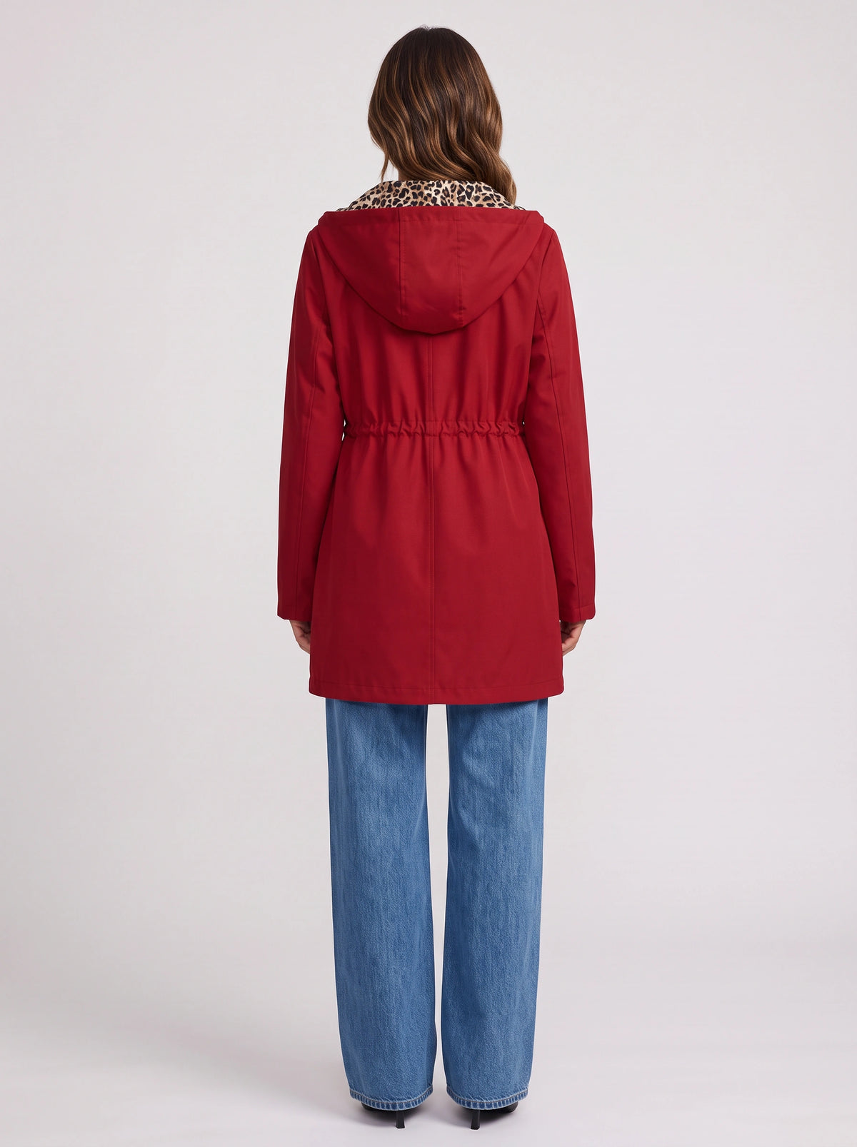 Revopard Reversible Hooded Longline Coat – Wool Blend Women Winter Outerwear Casual Office Longline Coat