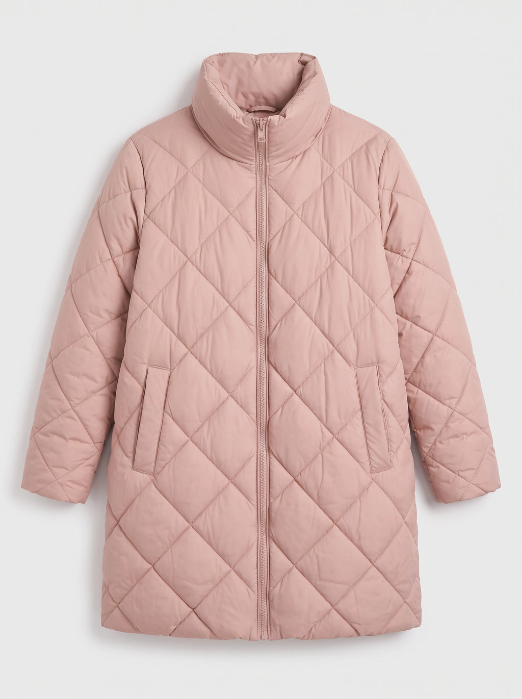 Latiqua Quilted Longline Coat – Padded Jacket Women Ladies Hooded Winter Warm Outerwear Long Coat