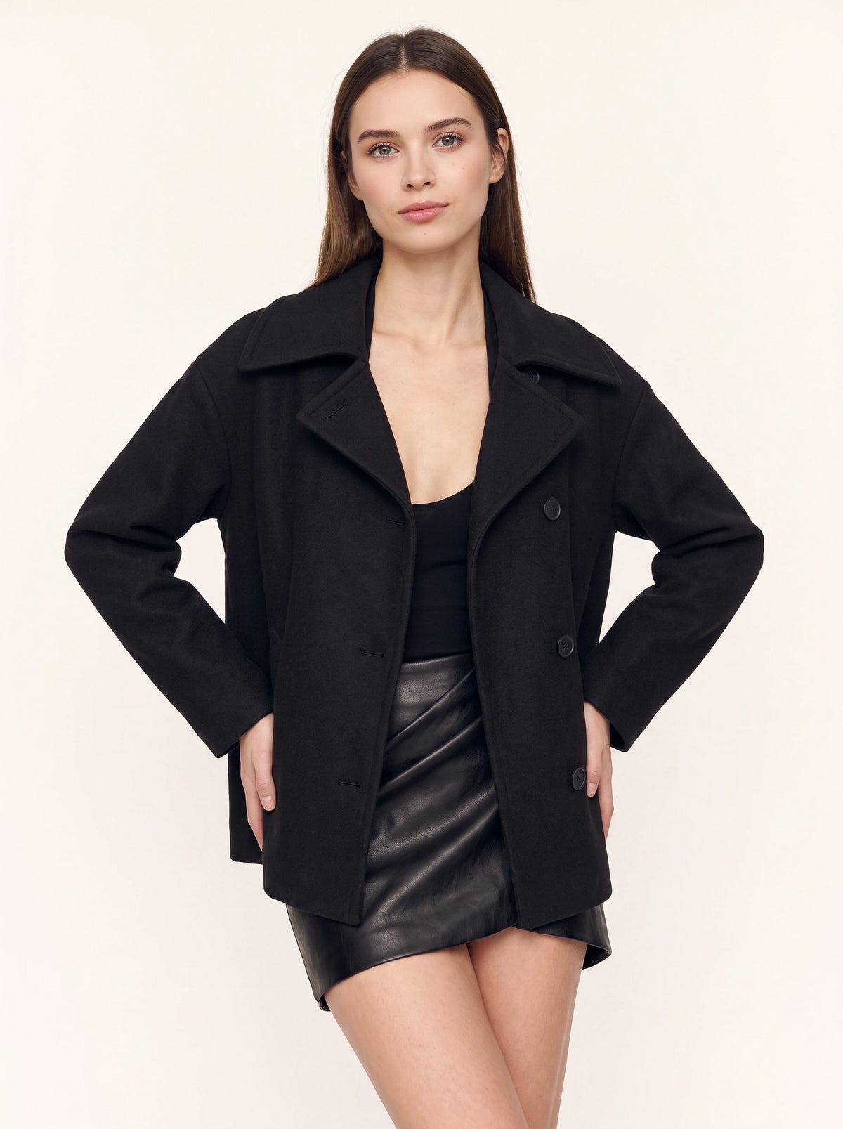 Nolapa Oversized Longline Blazer – Women Oversized Blazer Casual Office Work Tailored Formal Jacket