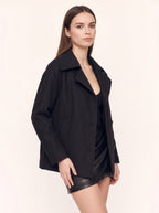 Nolapa Oversized Longline Blazer – Women Oversized Blazer Casual Office Work Tailored Formal Jacket