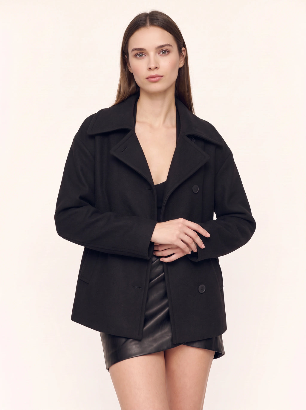 Nolapa Oversized Longline Blazer – Women Oversized Blazer Casual Office Work Tailored Formal Jacket