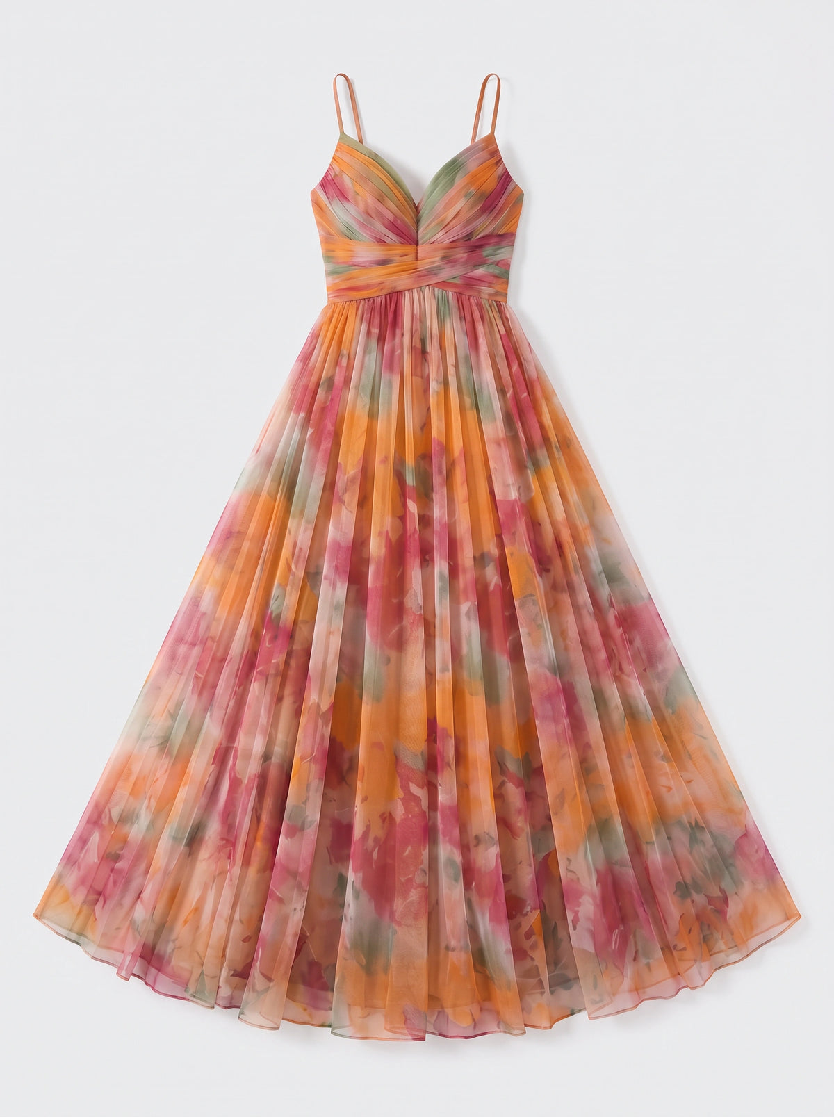 Chevra Plunge Neck Maxi Dress – Floral Print Women Formal Wedding Guest Evening Party Maxi Dress