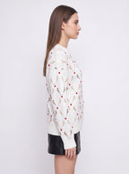 Antredine Reindeer Knit Jumper – Festive Christmas Women Novelty Fair Isle Knitted Sweater