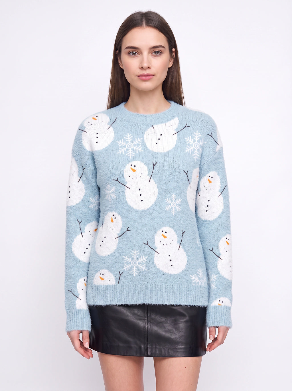 Antredine Reindeer Knit Jumper – Festive Christmas Women Novelty Fair Isle Knitted Sweater