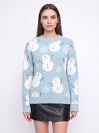 Antredine Reindeer Knit Jumper – Festive Christmas Women Novelty Fair Isle Knitted Sweater