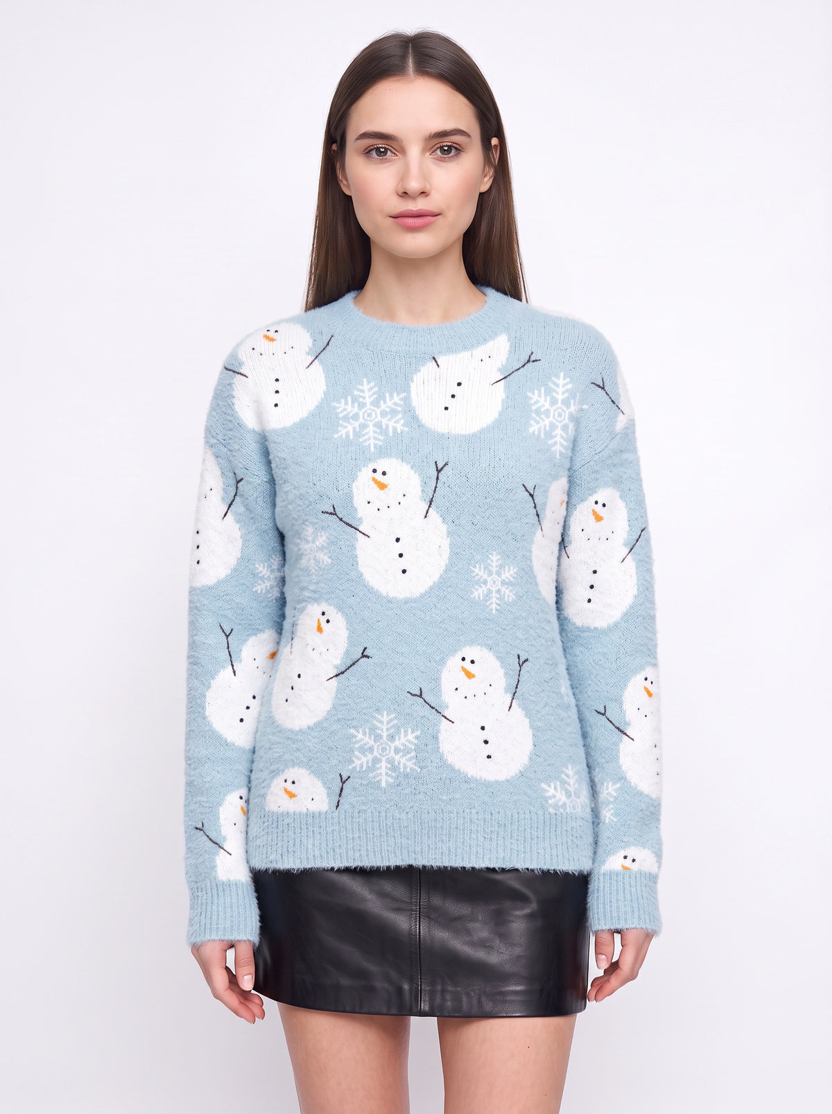 Antredine Reindeer Knit Jumper – Festive Christmas Women Novelty Fair Isle Knitted Sweater