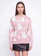 Antredine Reindeer Knit Jumper – Festive Christmas Women Novelty Fair Isle Knitted Sweater